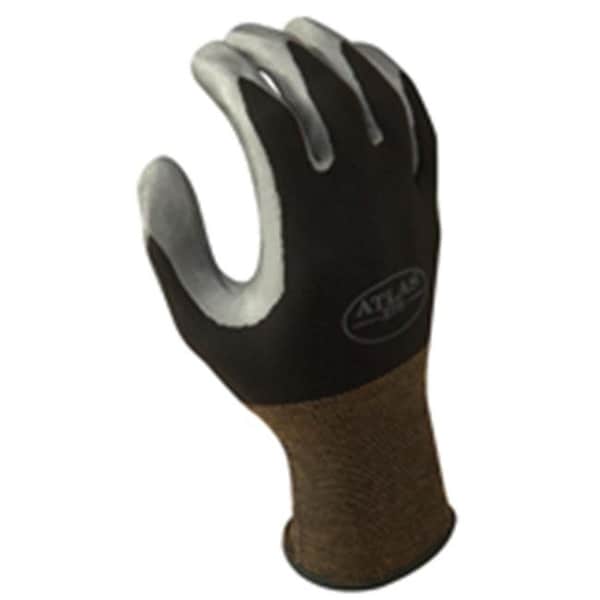 Showa Showa Best Glove 370BM-07.RT Medium Atlas 370 Nitril Black Glove 1046374 - main